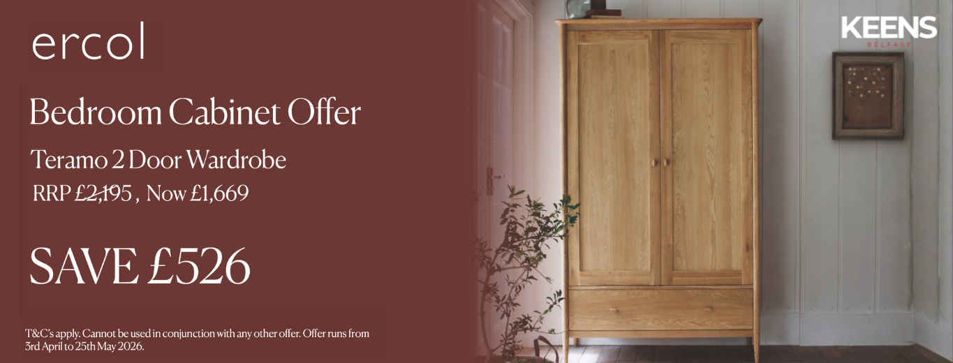 Ercol Bedroom Cabinet Offer - Teramo