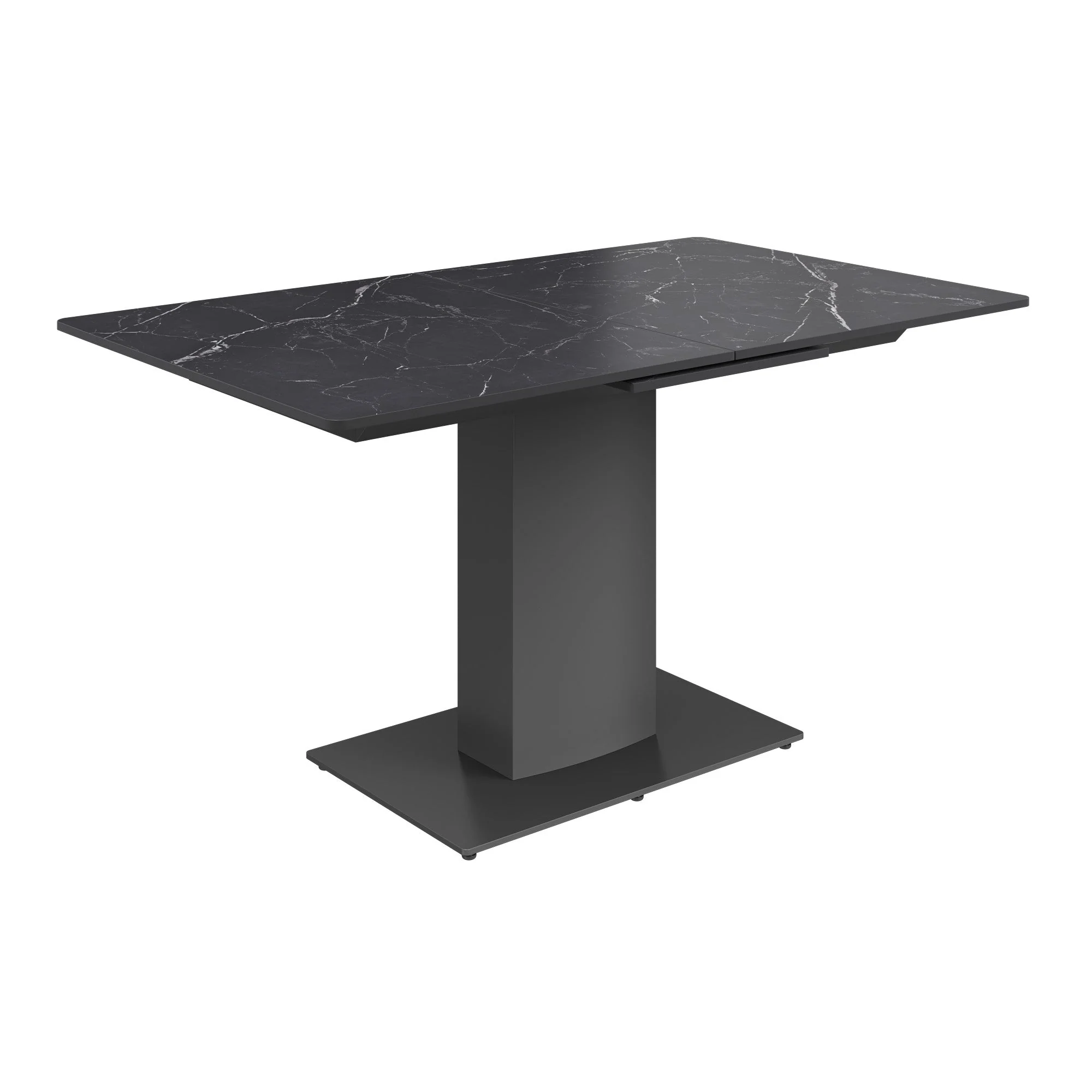 Pavoni - Matte Black Ceramic Extending Table - KEENS Belfast