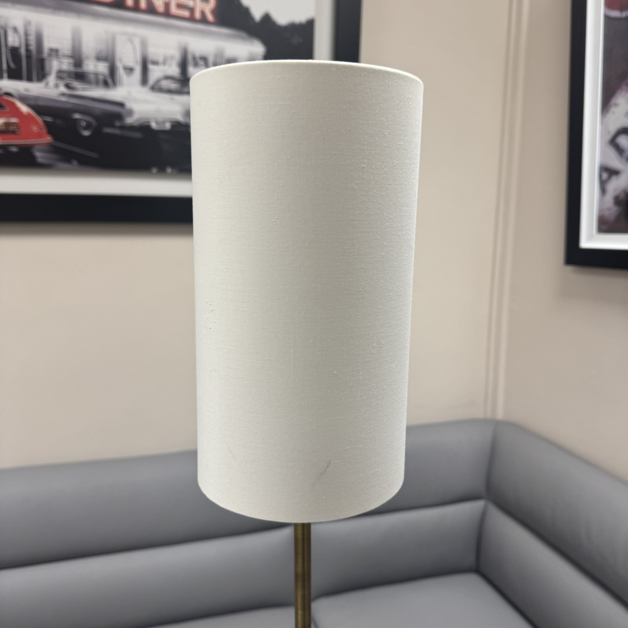 Marble & Brass Slimline Table Lamp - KEENS Belfast