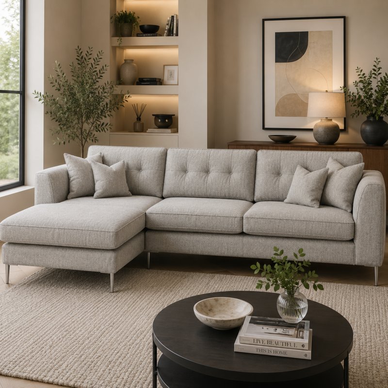 Roxanne - Large Chaise Sofa - Arm on Right | Chaise on Left Roxanne - Large Chaise Sofa - Arm on Right | Chaise on Left
