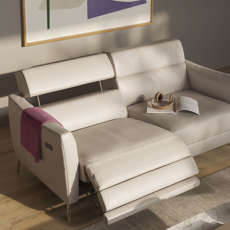 Natuzzi Editions - Greg - F46 - 3 Seater Sofa 2 Cushion with Electric Motion Natuzzi Editions - Greg - F46 - 3 Seater Sofa 2 Cushion with Electric Motion