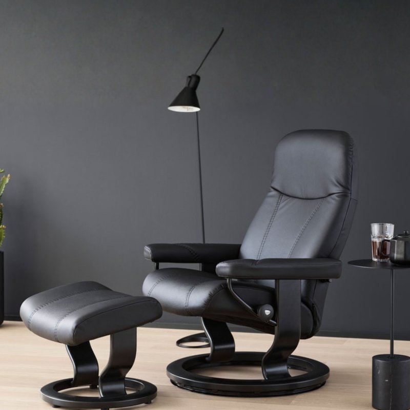 Consul (S) Cross Chair w/ footstool Consul (S) Cross Chair w/ footstool