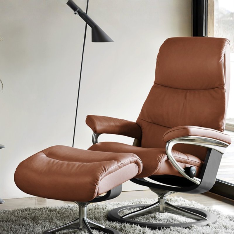 View (L) Cross Chair w/ footstool View (L) Cross Chair w/ footstool