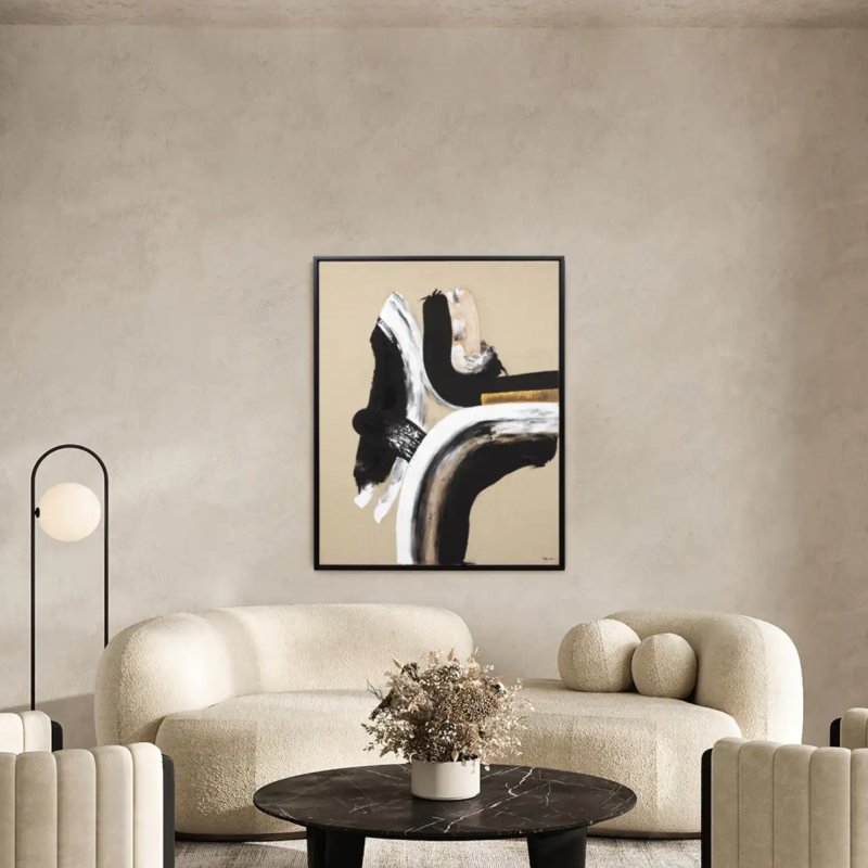 BRENT 102X127X4CM BLACK-GOLD BRENT 102X127X4CM BLACK-GOLD