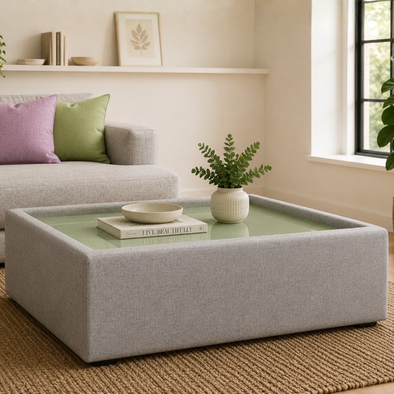 Boulevard - Square Glass Top Table Boulevard - Square Glass Top Table