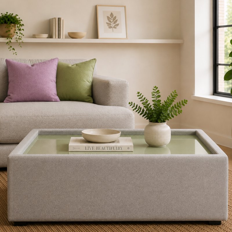 Boulevard - Square Glass Top Table Boulevard - Square Glass Top Table