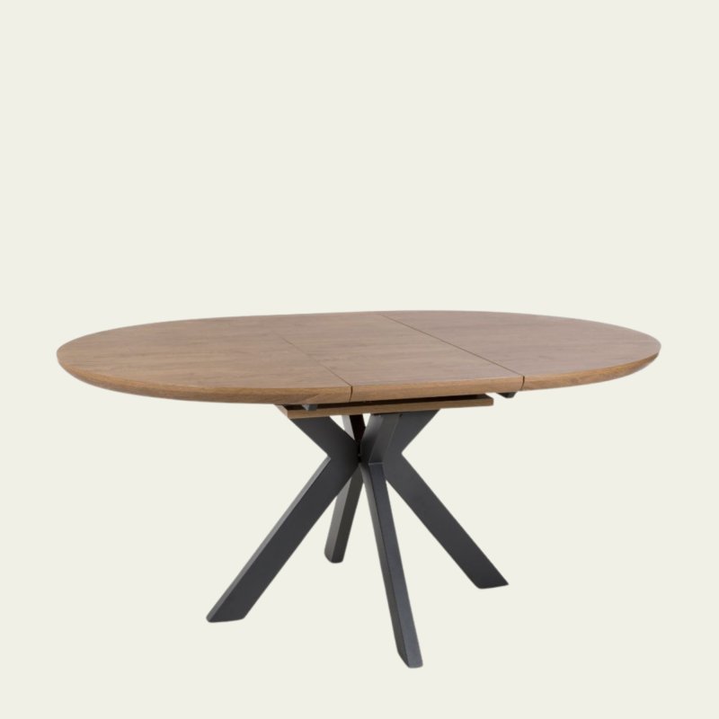 Smart® - Extending Round Table - Rustic Oak Smart® - Extending Round Table - Rustic Oak