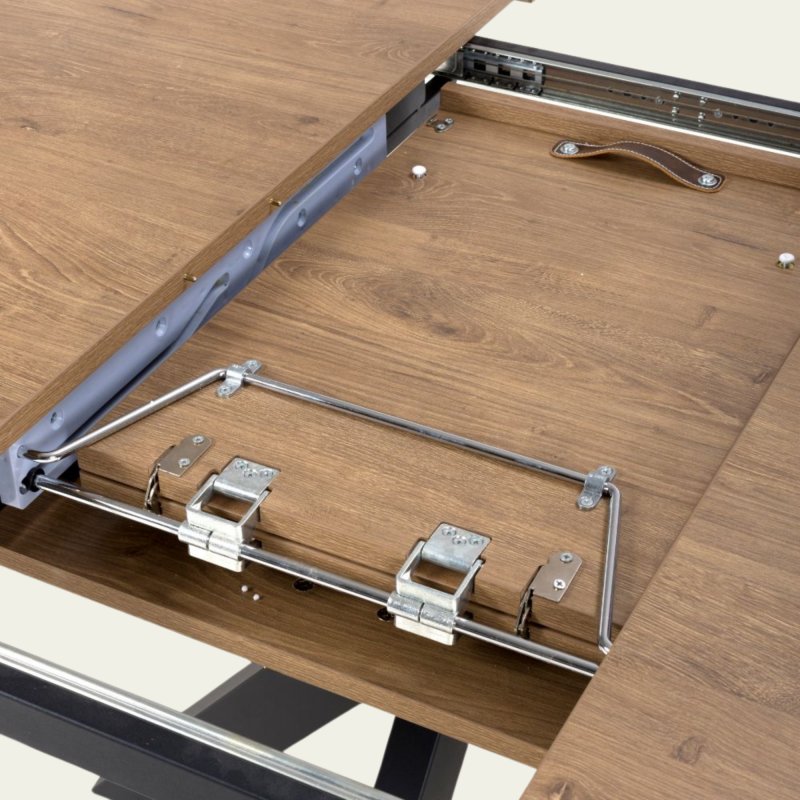 Smart® - Extending Round Table - Rustic Oak Smart® - Extending Round Table - Rustic Oak