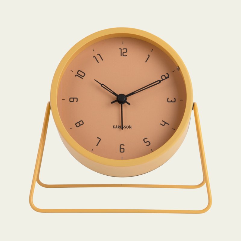 Alarm Clock Stark Iron - Matt Honey Yellow Alarm Clock Stark Iron - Matt Honey Yellow