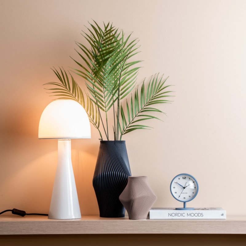 Bombin Glass Table Lamp - White Bombin Glass Table Lamp - White