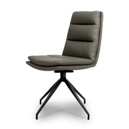 Nobel - Swivel Chair Truffle - Black Metal Legs Nobel - Swivel Chair Truffle - Black Metal Legs