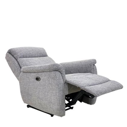 Newport - Riser Recliner Grey Fabric