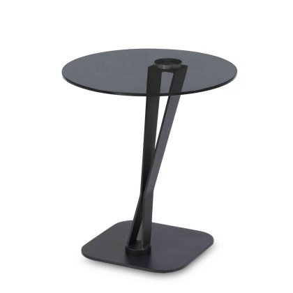 Astral - Lamp Table Smoke Glass/Sandy Black Base Astral - Lamp Table Smoke Glass/Sandy Black Base