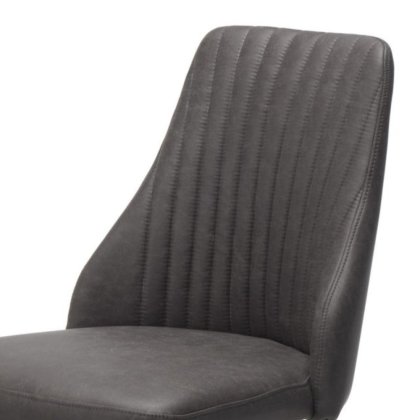 Austin - Dark Grey Dining Chair Swivel Return