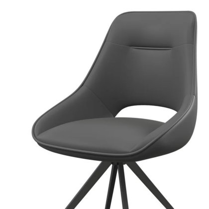 Cerutti - Swivel Dining Chair - Grey