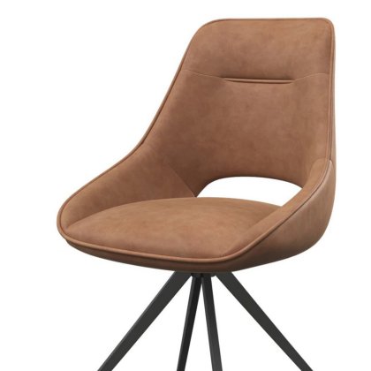 Cerutti - Swivel Dining Chair - Tan