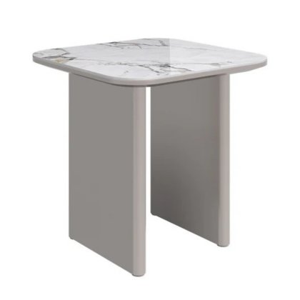 Milano - Gloss White Ceramic Side Table Milano - Gloss White Ceramic Side Table