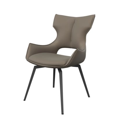 Raffaello - Swivel Dining Chair Taupe Raffaello - Swivel Dining Chair Taupe