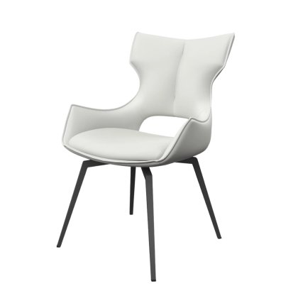 Raffaello - Swivel Dining Chair White Raffaello - Swivel Dining Chair White