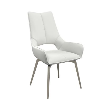 Spinello - Swivel Dining Chair White