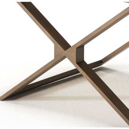 Zara - Lamp Table Bronze Glass/Brass Frame