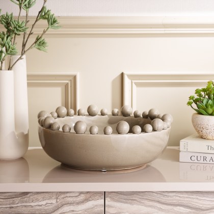 Bobble Edged Bowl - Cream Bobble Edged Bowl - Cream