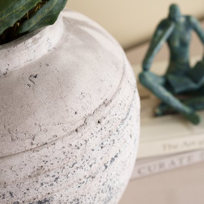 Large Distressed Stone Vase Large Distressed Stone Vase