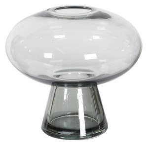 Small Grey Mushroom Glass Vase Small Grey Mushroom Glass Vase