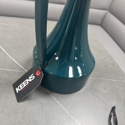 Tall Teal Square Handle Vase Tall Teal Square Handle Vase