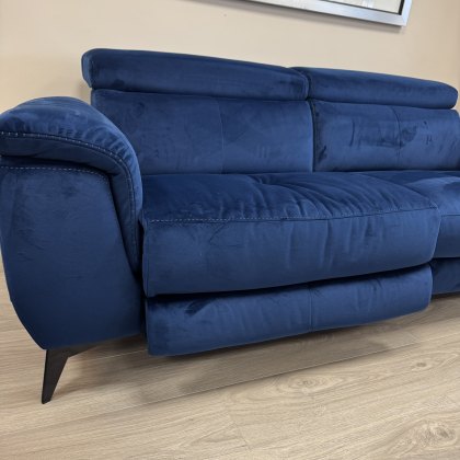 Momentum - Large Sofa with Electric Recliners - Navy Velvet