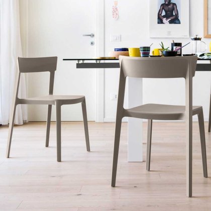 Calligaris - Skin Chair - Matt Taupe