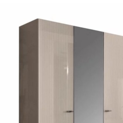 Claire Bedroom - Wardrobe 3 Door - 2 Wooden Doors + Mirror Middle P Claire Bedroom - Wardrobe 3 Door - 2 Wooden Doors + Mirror Middle P