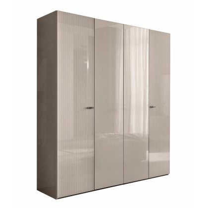 Claire Bedroom - Wardrobe 4 Door - 4 Wooden Doors Pearl Line Claire Bedroom - Wardrobe 4 Door - 4 Wooden Doors Pearl Line