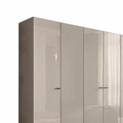 Claire Bedroom - Wardrobe 6 Door - 6 Wooden Doors Pearl Line Claire Bedroom - Wardrobe 6 Door - 6 Wooden Doors Pearl Line