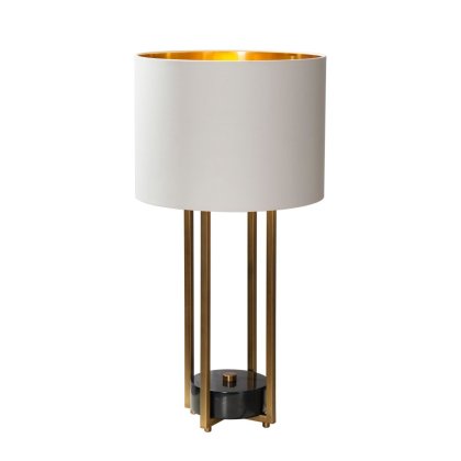 Adour - Table Lamp - Antique Brass & Black Marble