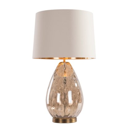 Riom - Table Lamp in Cognac Glass