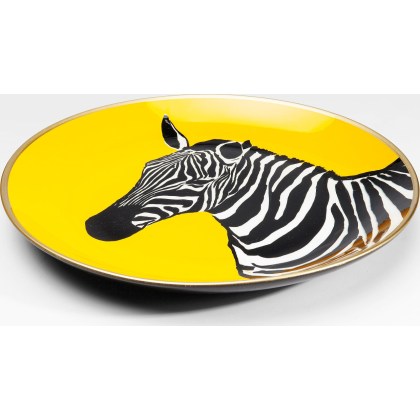 Yellow | Zebra - Designer Plate