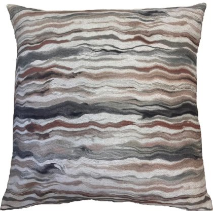 Perth - Hand Printed Abstracts Linen Large Cushion Perth - Hand Printed Abstracts Linen Large Cushion