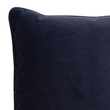 Luxe Navy - Velvet Piped Cushion Luxe Navy - Velvet Piped Cushion