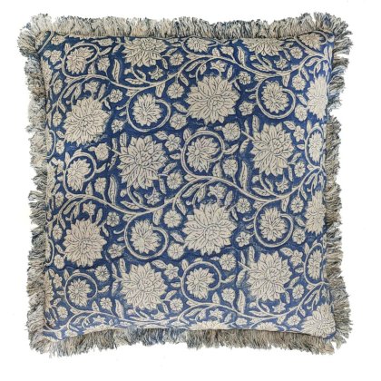 Dipika - Floral Trellis Indigo Cushion Dipika - Floral Trellis Indigo Cushion