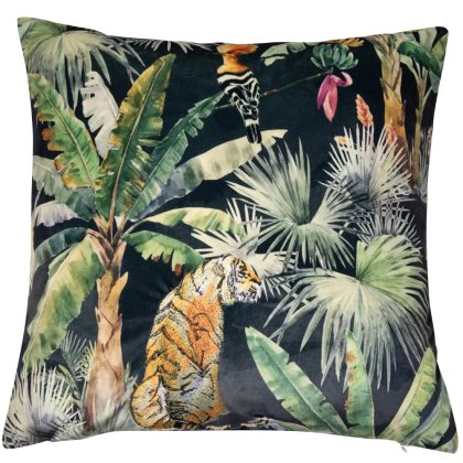 Tygra - Velvet Print with Embroidered Tiger Tygra - Velvet Print with Embroidered Tiger