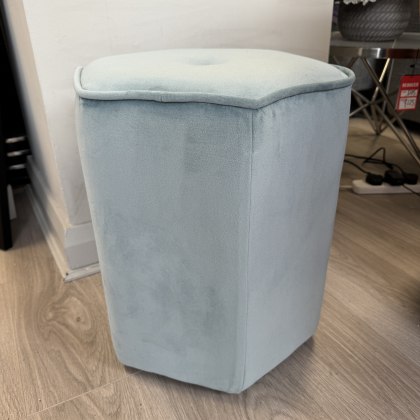 Ashley Manor - Hex Stool - Soho Blue Fabric