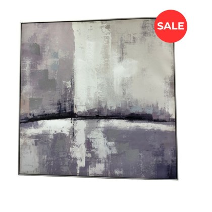 Urban City Scape Framed Art - Natural and Grey Tones W102 x H102cm Urban City Scape Framed Art - Natural and Grey Tones W102 x H102cm