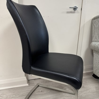 Set of 6 Paderna - Black Modern Dining Chair