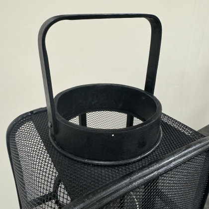 Small Black Bamboo Geometric Lantern