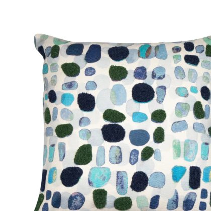 Alfie Blue - Raised Pebble Cushion