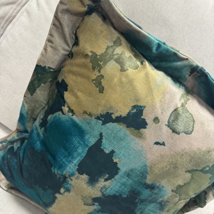 G Plan - Teal & Green Watercolor Large Cushion