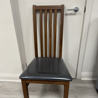 Set of 4 - City Dining Chairs in Walnut Veneer