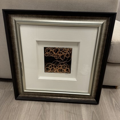 Framed Picture - Copper Rings