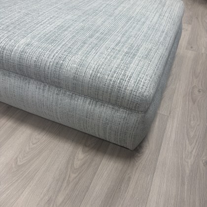 Parker Knoll Square Luxury Footstool in Teal Fabric Parker Knoll Square Luxury Footstool in Teal Fabric